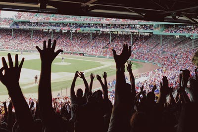 Baseball Fans Cheering by Taylor Rooney on Unsplash